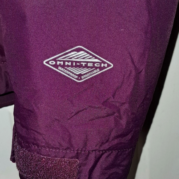 Columbia Omni-Tech 3-N-1 Woman's Large Full Zip Hooded Jacket. Purple - Picture 4 of 16